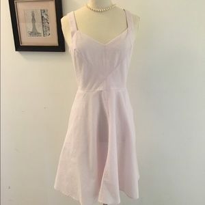 Ann Taylor Pink Seersucker Dress Sz. 2